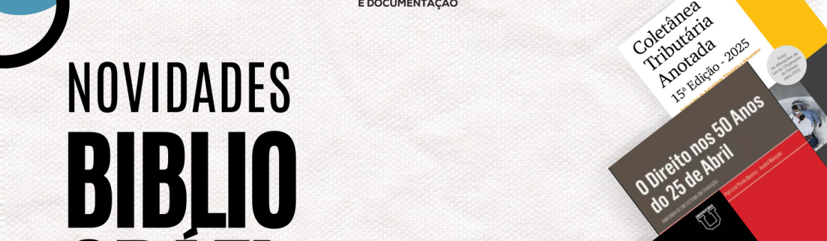 Novidades Bibliográficas Maio